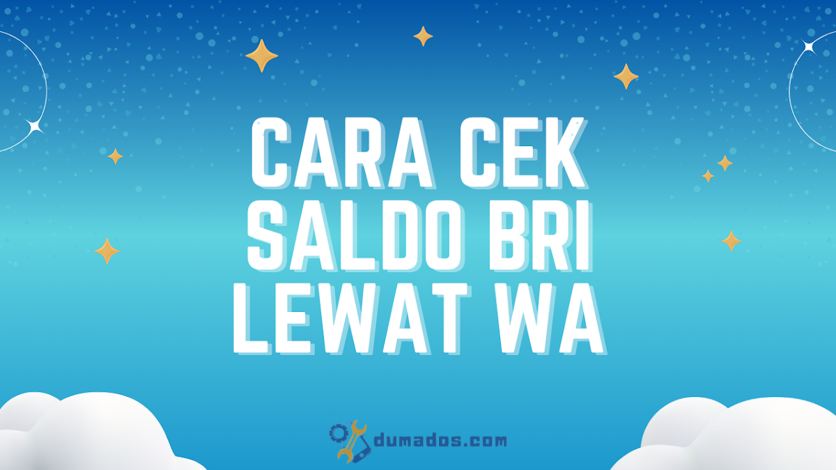 Cara Cek Saldo BRI Lewat WA (WhatsApp) Tanpa Ke Bank