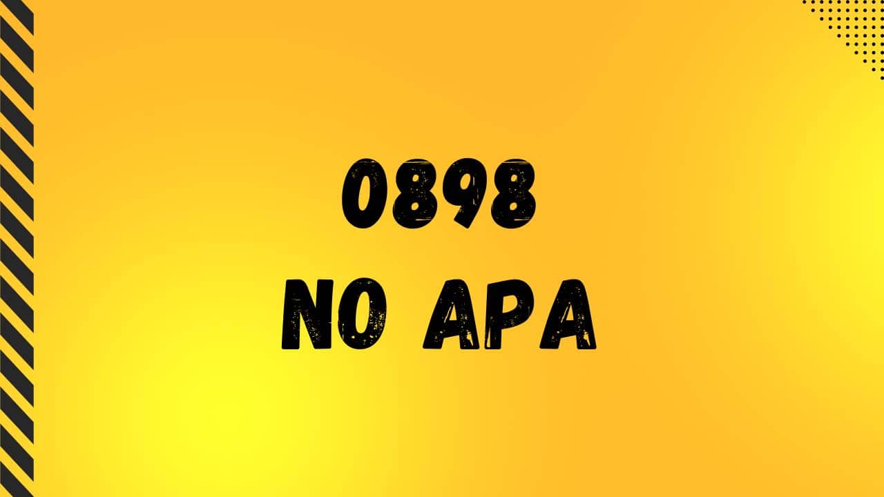 0898 No Apa Ya? Kartu Apa Sih Itu? Disini Jawabnya...