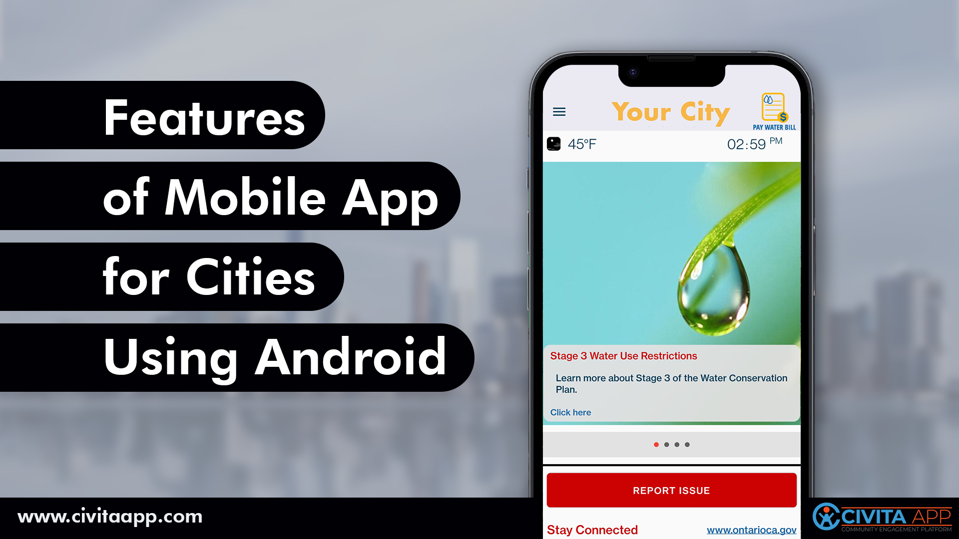 Features of a Mobile App for Cities | Citizen Engagement