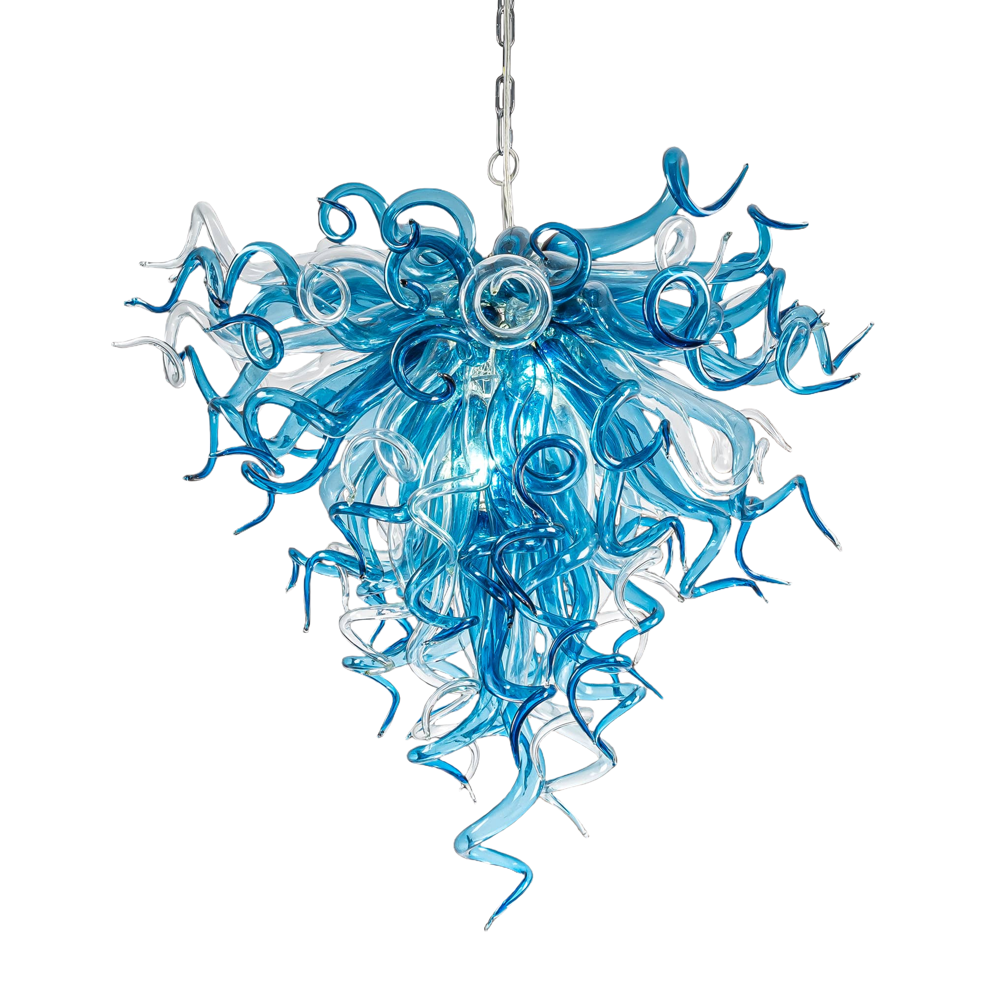 Blown glass chandelier For Sale - Remshep.com