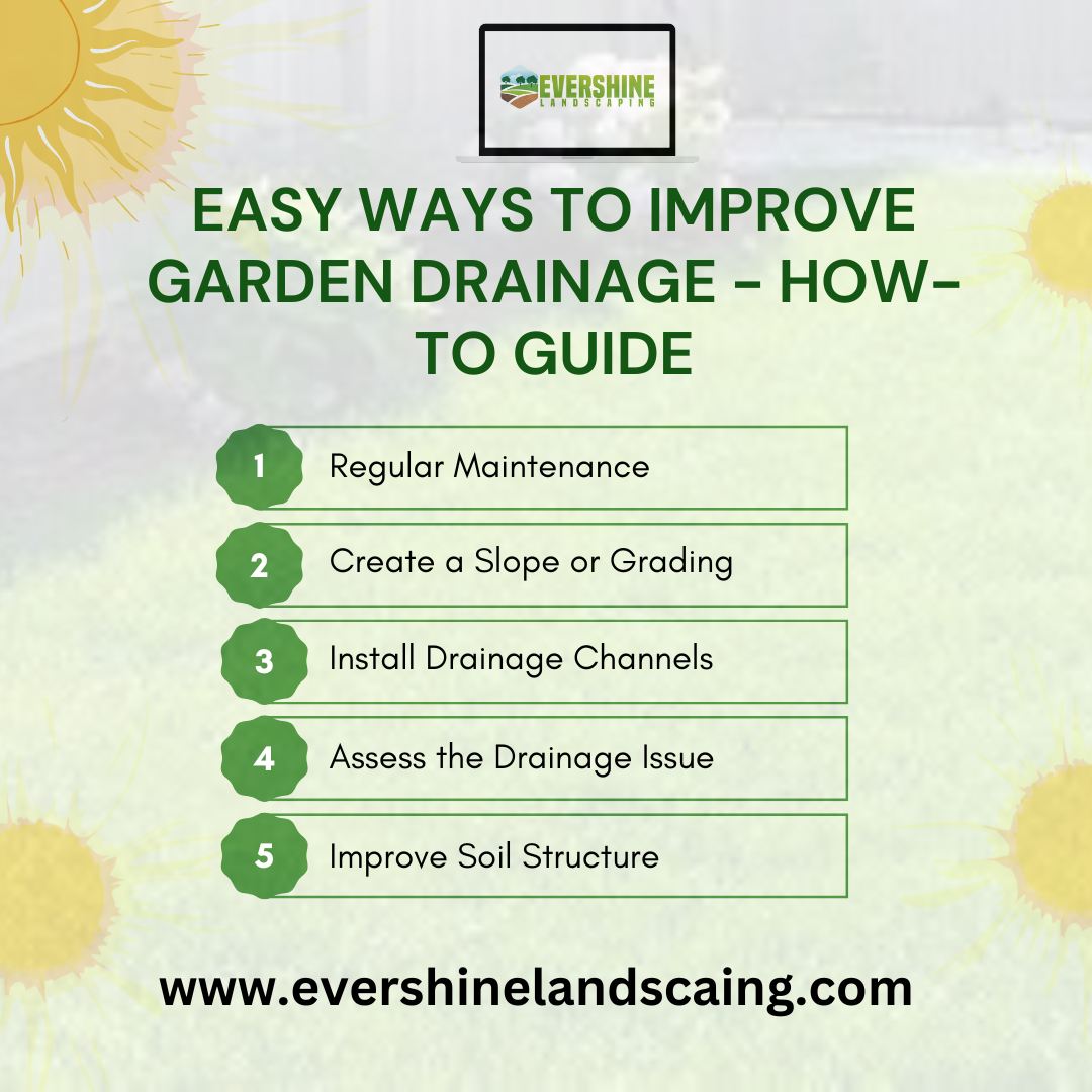 Easy Ways To Improve Garden Drainage - How-to Guide - Evershine landscaping