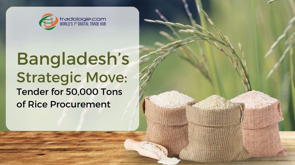 Bangladesh's strategy continues with a 50,000-ton rice procurement tender