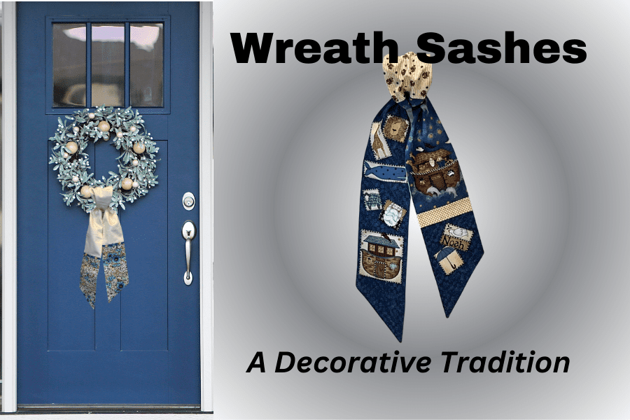 Wedding wreath sashes