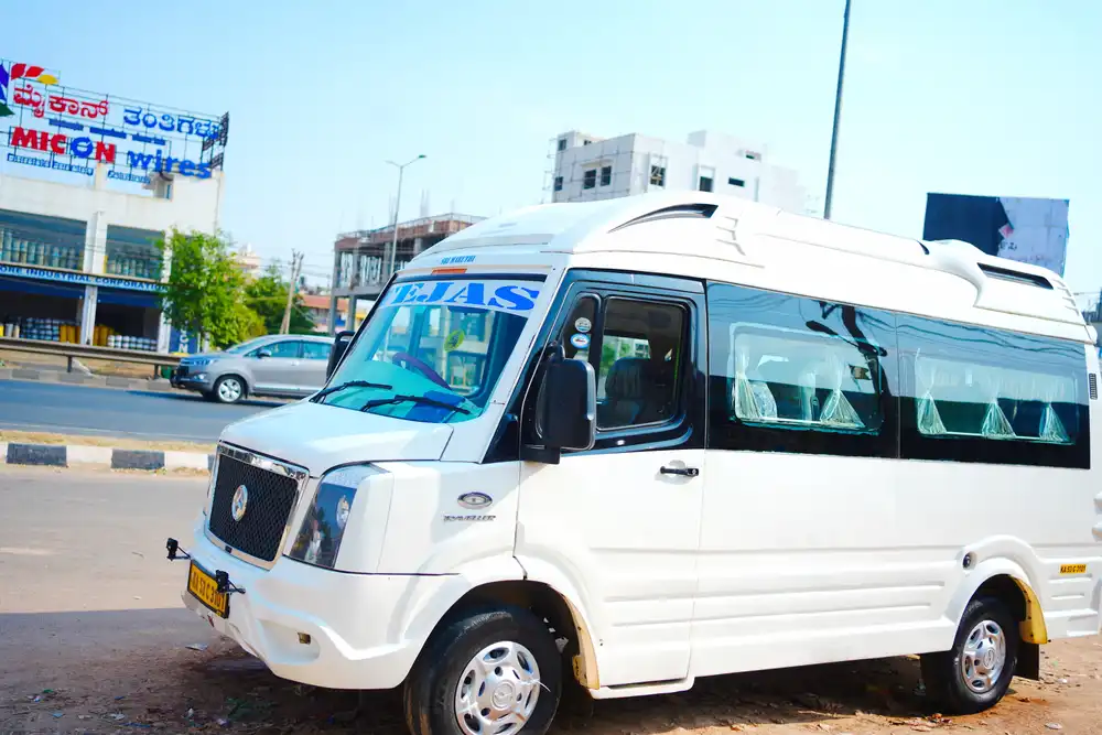 12 Seater Tempo Traveller on Rent in Bangalore - Starts @ Rs 18/Per Km