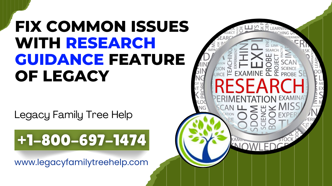 Research Guidance in Legacy Family Tree