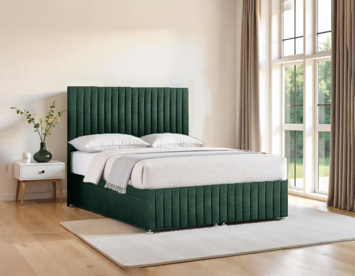 Madison Urban Ottoman Bed with Vertical Panel and Storage