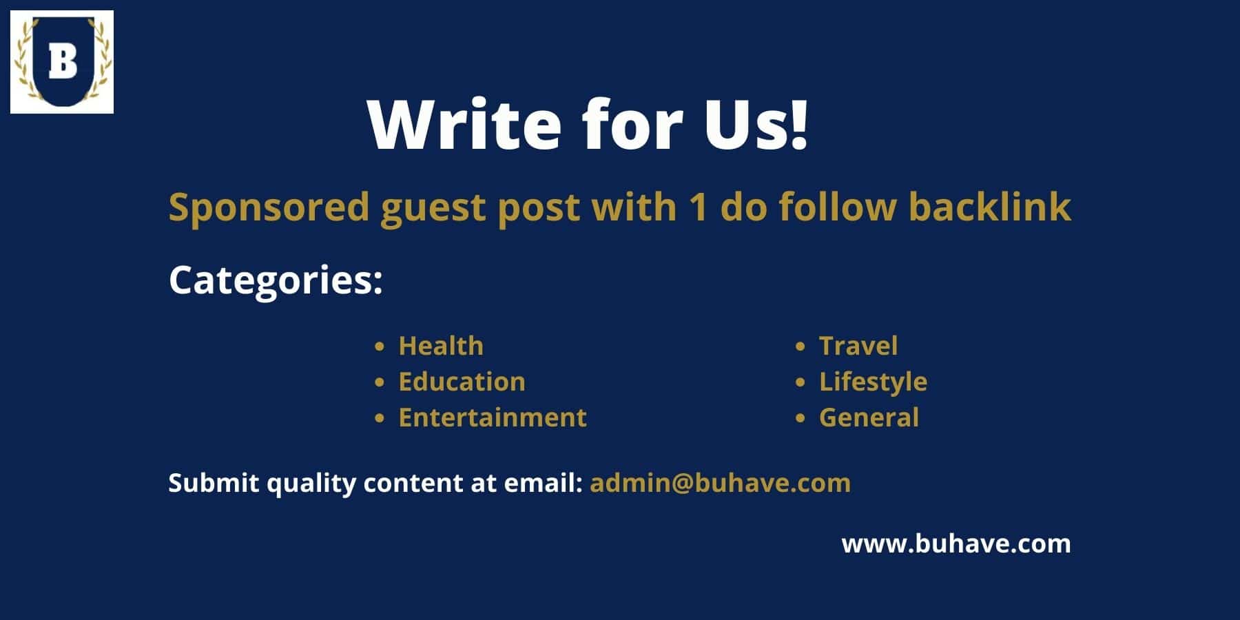 Write for Us | Submit Guest Posts in Health, Education, Lifestyle