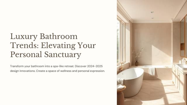 Luxury Bathroom Features That Will Elevate Your Space | PPT