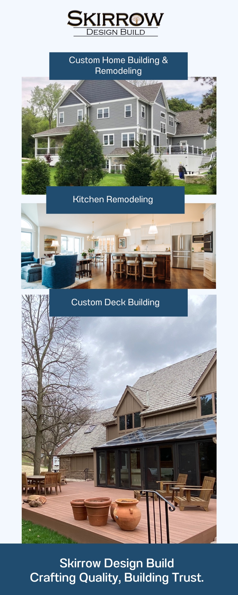 Skirrow Design Build – Milwaukee’s Trusted Name in Custom Decks & Remodeling