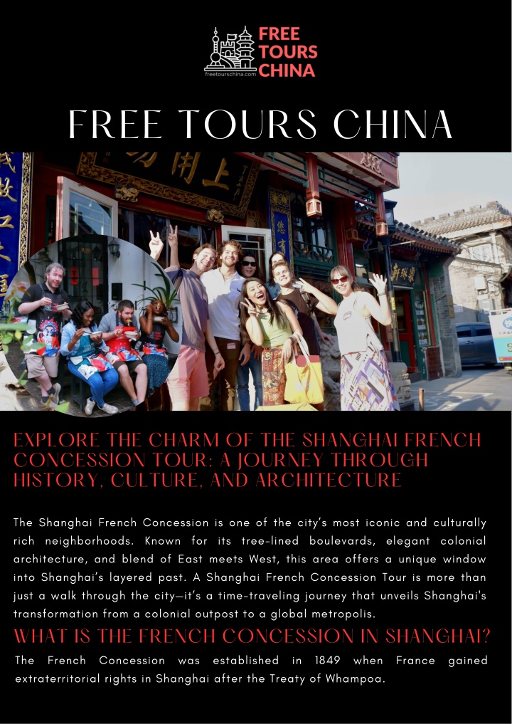 PPT - Explore the Charm of the Shanghai French Concession Tour A Journey Through History, Culture, and Architecture PowerPoint Presentation - ID:14251165